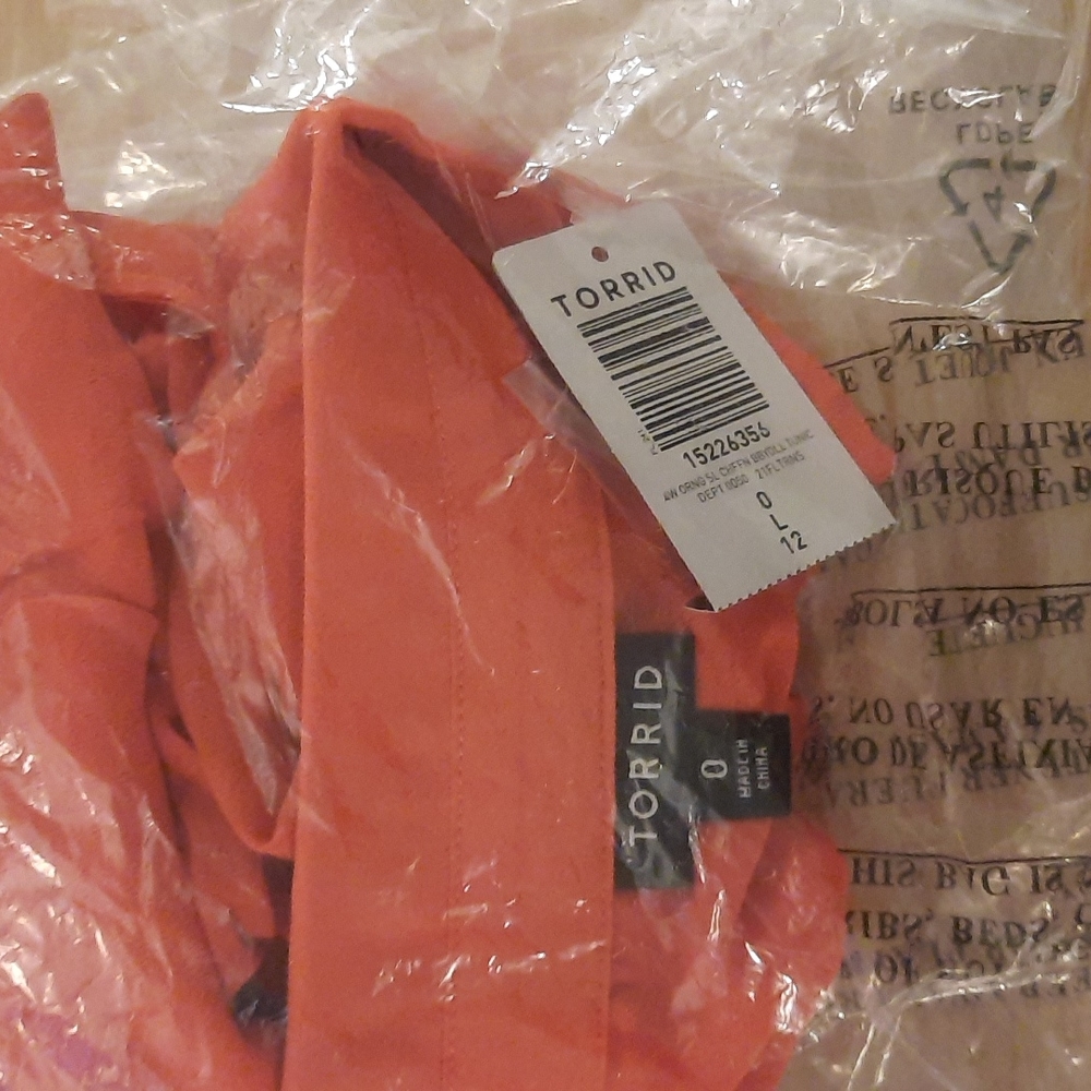 Torrid Chiffon Babydoll High Low Tunic - Picture 5 of 10